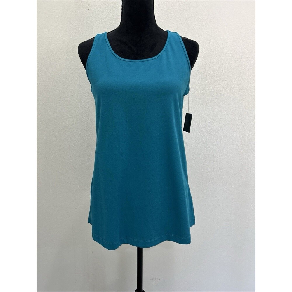 JOHN MARK Tank Top Womens Size S NWT Turquoise Sleeveless Pullover Round Neck
